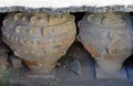 Greece, Crete Island, ancient amphora in Phaistos Royalty Free Stock Photo