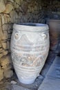 Greece, Crete Island, ancient amphora in Phaistos Royalty Free Stock Photo