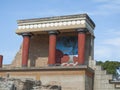 Greece, Crete, Knossos palace dates from 1900BC, architectural and archaeological site