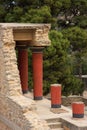 Greece Crete Knossos Palace ruins Royalty Free Stock Photo