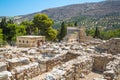 Greece, Crete. Knossos ruins, ceremonial and political centre of the tsar Minos.