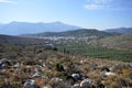 Greece, Crete, Mountain Village Mochos Royalty Free Stock Photo