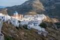 Cyclades, Greece. Serifos island, aerial view of Chora town Royalty Free Stock Photo