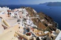 Greece, Cyclades, Thira, Santorini, Oia, View of lontza fort in village Royalty Free Stock Photo