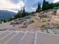 greece delphi center of the world or the navel of the earth Royalty Free Stock Photo