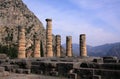 Greece Delphi Pillars of Temple of Apollo