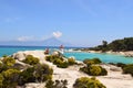 Greece. Destination, enjoyment halkidiki Kavourotripes Beach. Royalty Free Stock Photo