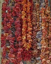 Greece, dried vegetables at the central market