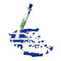 Greece Economic Crisis Illustration Royalty Free Stock Photo