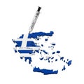 Greece Economic Crisis Illustration Royalty Free Stock Photo