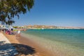 Greece, Faliraki beach of Rhodes island. Royalty Free Stock Photo