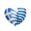 Greece flag, vector illustration Royalty Free Stock Photo