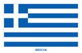 Greece Flag Vector Illustration on White Background. Greece National Flag Royalty Free Stock Photo