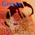 Greece and a fracturing euro Royalty Free Stock Photo