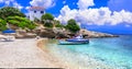 Greece. beautiful beaches of Samos island Royalty Free Stock Photo