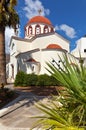 Church of Constantine and Helen in Elounda, Crete, Greece Royalty Free Stock Photo