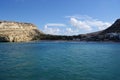 Greece, Crete, Matala, a view to the beach. Royalty Free Stock Photo