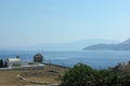 Greece, the island of Schinoussa, near Naxos. A view to sea.