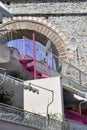Greece , Kavala, winding staircase Royalty Free Stock Photo
