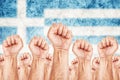 Greece Labour movement, workers union strike Royalty Free Stock Photo