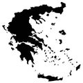 Greece map - country located in Southern Europe