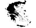 Greece map isolated on png or transparent background,Symbol of Greece, template for banner,card,advertising, magazine, and
