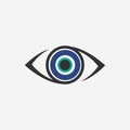 Greece mati Eye logo icon vector template Royalty Free Stock Photo