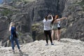 10/29/2020 Greece ,Meteora, huge rocks that have Christian monasteries on them, Greece. Royalty Free Stock Photo