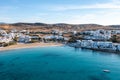 Greece, Pano Koufonisi small cyclades island, aerial drone view