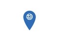 Greece Location pin map navigation label symbol