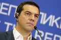 Greece Prime Minister Alexis Tsipras and Serbian Prime Minister Aleksandar Vucic holds a joint press conference