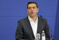 Greece Prime Minister Alexis Tsipras and Serbian Prime Minister Aleksandar Vucic holds a joint press conference