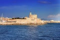 Greece. Rhodes.City landscape in a sunny day Royalty Free Stock Photo
