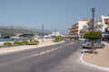 Street near the harbour of Samos Town on Samos, Greece Royalty Free Stock Photo
