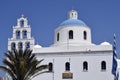 Greece, Santorini Island, Church with Bell Tower