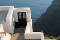 Greece Santorini island door to nowhere Royalty Free Stock Photo