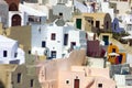 Greece santorini lagoon houses Royalty Free Stock Photo