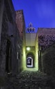 Greece. Santorini. Town of Fira. Church at night