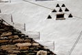 Detail from Kastro medieval village, Sifnos island, Greece. Royalty Free Stock Photo