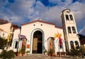 Greece,Skopelos island,hagiography icons at the entrancethe door of Agios Nikolaos church