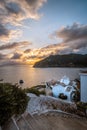 Greece, Skopelos island, May23,2020: surise over the sea in Skopelos Royalty Free Stock Photo