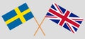 Greece and Sweden. The Greek and Swedish flags. Official colors. Correct proportion. Vector