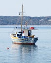 Greece, traditional fishing boat kaiki Royalty Free Stock Photo