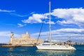 Greece travel, Dodecanese. Rhodes island. Mandraki Harbor