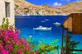 Charming typical greek islands of Dodecanese Royalty Free Stock Photo