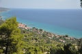 Greece, view of the village from the mountain.