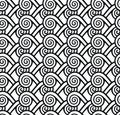 Greece vintage ethnic seamless pattern with swirls