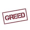 Greed rectangular stamp. Royalty Free Stock Photo