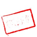 Greed red rubber stamp isolated on white. Royalty Free Stock Photo