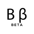 Beta Greek alphabet design trendy